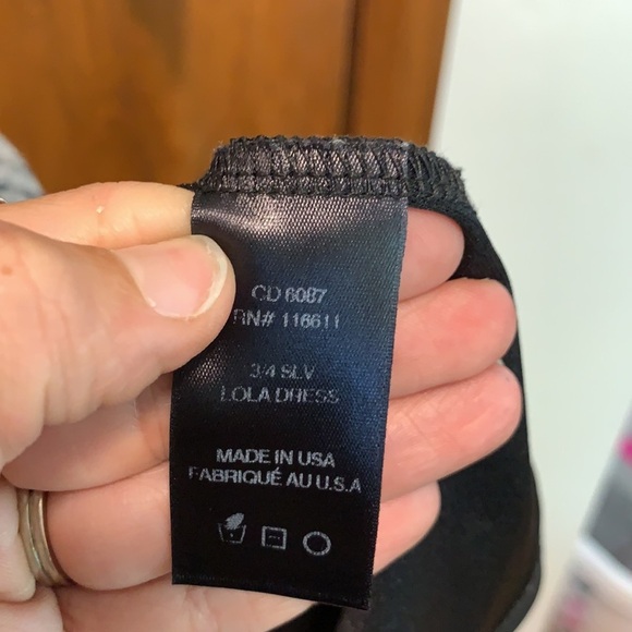 Anthropologie Amadi Lola 3/4 Sleeve Gray Wrap Dress Made in the USA - Picture 6 of 9